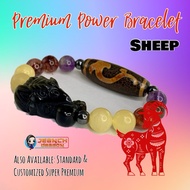 Feng Shui Sheep Premium Power Bracelet Jeanchdragon