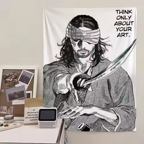 Comic V-Vagabond Miyamoto Musashi flag Living Room Wall Club Hanging Home Dorm Decor Art Garage Bar 