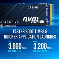 PNY CS2140 500GB 1TB M.2 2280 NVMe Gen4x4 SSD