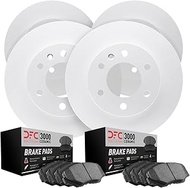 Dynamic Friction Company Front Rear Geospec Brake Rotors with 3000 Series Ceramic Brake Pads 4304-76