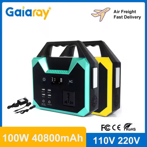 100W Portable Power Station 110V 220V Solar Generator 40800 mAh Power Bank Outdoor Emergency Car Pow