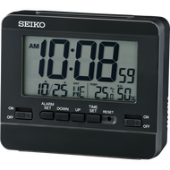 [Powermatic] Seiko QHL086KL Snooze Light Thermometer Hygrometer Standing & Wall Digital Alarm Clock 