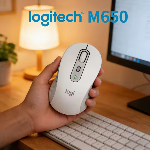 Logitech M650 Wireless Mouse SilentTouch SmartWheel Dual Mode Logi Bolt Bluetooth 24-Month Battery F
