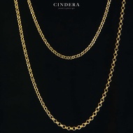 สร้อยคอทอง 9K ITALY 375 ลายผ่าหวาย