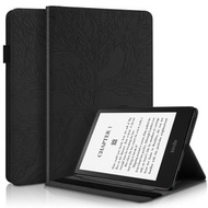 全城熱賣 - 適用於Amazon Kindle 6 2022 生命樹系列 左右開平板皮套（黑色）