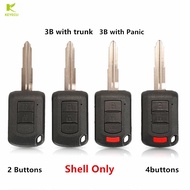 KEYECU Replacement Uncut Remote Head Key Shell Housing Fob 2/3/4 Buttons For Mitsubishi Eclipse Outlander Mirage lancer