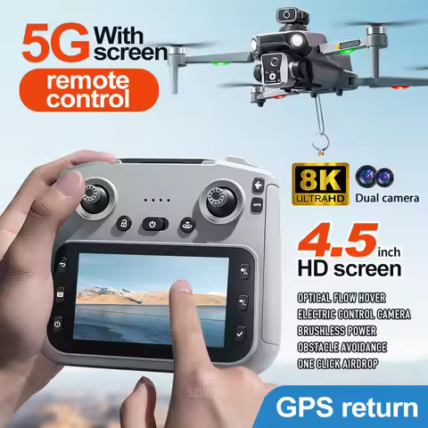 K19 Max GPS Drone 8K Professional HD Dual Camera 360° Obstacle Avoidance Brushless 5G WIFI FPV RC Ai
