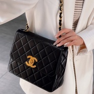 ✨Chanel vintage 黑金方胖子