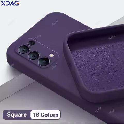 Original Liquid Silicone Back Cover for OPPO Reno 5 5Z 5K Reno5 Pro 5Pro Plus Z K Pro+ 5G Solid Colo