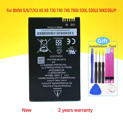 New Battery For BMW 5/6/7/X3 X5 X6 730 740 745 760li 530L 530LE MKD35UP High Quality