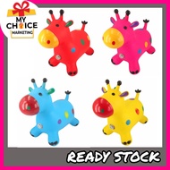 Horse Children Kids Ride On Need Inflatable Bouncing Jumping Horse toy Animal Toys With Pump Ready S