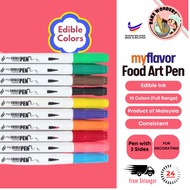 MyFlavor Edible Ink Marker Pen/My Flavor Food Art Marker/ MyFlavor Edible Shimmer Sparkle Brush Pen