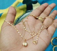 10k saudi gold 18" necklace