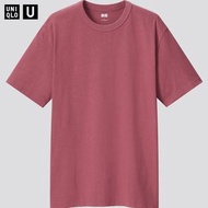 UNIQLO U 圓領T恤(短袖) 素t  紫粉色 M