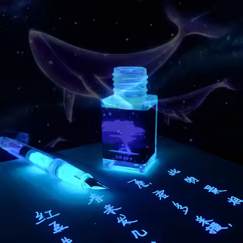 18 ml Non-Carbon Magic Invisible Ink Bottle For Fountain Glass Dip Pen UV Light Gift Stationery Supp