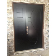 Pintu Kayu Depan Rumah Solid Wooden Designer Door Factory Price (Tidak Termasuk Cat/Syelek) S-Design