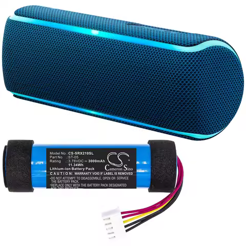 Speaker Battery For Sony:SRS-XB21,SRS-XB23,SRS-XB22,ID1056,ST-05,ST-05S,--3000mAh / 11.34Wh--Li-ion-
