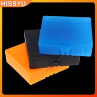 MISSYU 100 Rounds Storage Box For 9mm Rifle  Ammunition Bullets Case Holder Flip-Top Hinge-Top Desig
