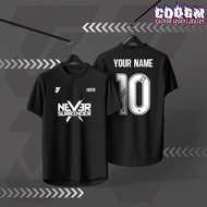 【Jersey Custom Name】Jersey NEVER SURRENDER TJ FREE CUSTOM NAMESET Black