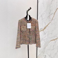 T9T6 CHA# 25Autumn and Winter Women's Clothing Whitening Elegant Temperament Trimmed Design Small Co