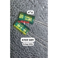 47UF 50V ELECTROLYTIC CAPACITOR 105°C 6*11