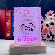 Customized Crystal Photos Golden Wedding Anniversary Gift Customized Gift for Wife Practical Birthda