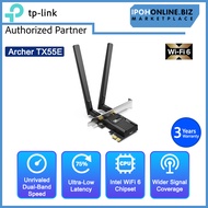 TP-LINK Archer TX55E AX3000 Wi-Fi 6 Bluetooth 5.2 PCIe Adapter Intel AX210 & AMD Compatibility Low P
