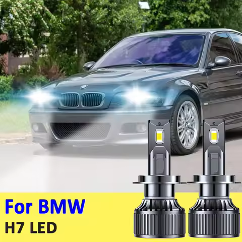 2pcs H7 Led Headlight Car Light Bulb For BMW E46 E90 F10 E39 E87 E60 G30 E30 F11 E61 F31 X3 F25 E83 