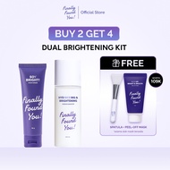 [BUY 2 GET 4] Finally Found You Dual Brightening Kit Free Peel Off Mask: (Rice Toner 100mL + BIG siz