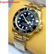 Rolex submariner jam tangan Lelaki Quartz Analog stainless steel watches for men's 