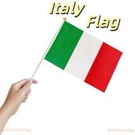 Italy Flags Italian Hand Held Small Mini Stick flag National Flags Activity Parade Decorations