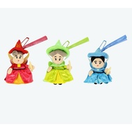 ️ Disney Keychain Angel Mother Toon Head Aurora TDR The Sleeping Beauty Flora Fauna Merryweather Pri