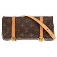 LOUIS VUITTONPochette Marel Monogram M51159ブラウン腰包 LV 1207 [二手] 成色極佳