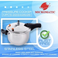 Micromatic Stainless Steel Pressure Cooker 6 quarts MPCS-24