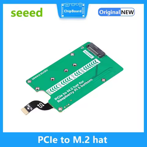 PCIe to M.2 hat for Raspberry Pi 5, Support NVMe SSD, Support Hailo8/8L