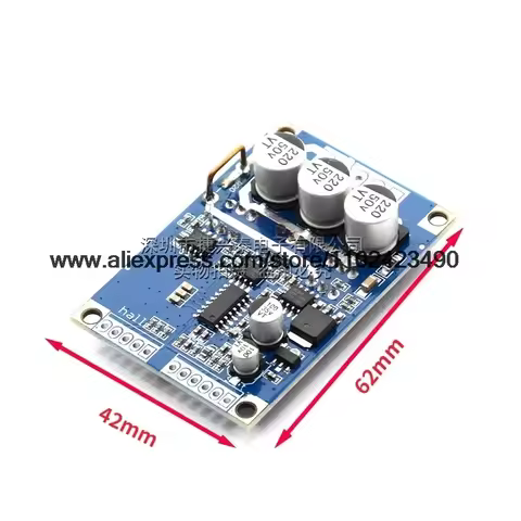 DC 12V-36V 500W brushless motor drive controller board Hall motor balance car drive board