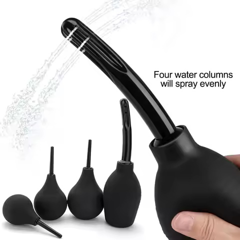 Medical Enema Irrigator Enema Bulb Syringe Anal Douche Cleaner Enema Colon Cleanse Feminine Hygiene 
