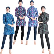 Ladies Swimwear Full Cover 3 Pieces Set Muslimah Swimming Suit
