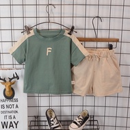 baby terno kids boys clothes shirt for baby boy outfit suit fashion short-sleeved T-shirt + wild cas