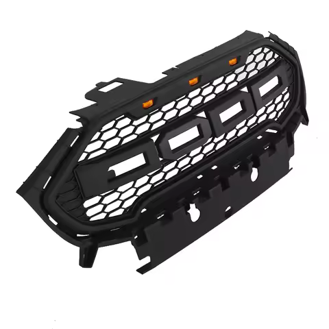 ABS Car Front Bumper Middle Grill Grille Mesh Cover Trim Fit For Ford Ecosport 2016-2019