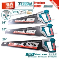 TOTAL Tools SK5 9TPI Hand saw 16''/18''/20'' Extra sharp teeth 木工手锯 - THT55168 / THT55188 / THT55208
