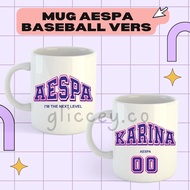 AESPA BASEBALL NAME MUG || AESPA MUG