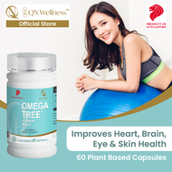 QN Wellness - OMEGA TREE - Plant-based Omega - 3 , 6 , 9 - 100% Plant based - 60 Capsules