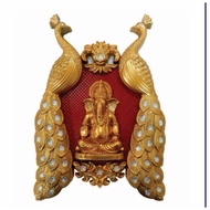 SSJS-19 Ganesh Ji 12" X 16" Golden Color