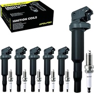 Set of 6 Ignition Coil Pack and Spark Plugs Fits for 2008 2009 2010 2011 2012 2013 BMW 128i 325xi 32