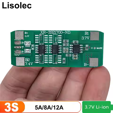 3S 21700 BMS 12A 8A 5A Charging Module 11.1V 12V Li-ion Lithium Battery Charge Board Protection Boar