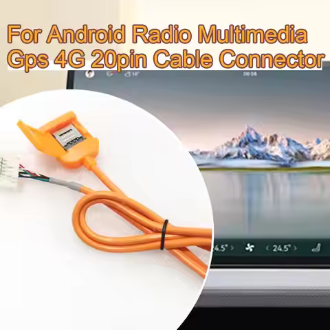 For Android Radio Multimedia Gps 4G 20pin Cable Connector Card Adapter Part Car Replacement Sim Accs