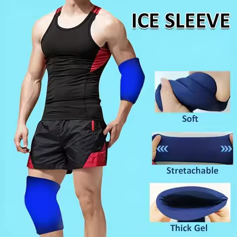1pc Gel Ice Sleeve, Elbow Knee Ankle Ice Pack, Hand Ice Wrap, Gel Hot Cold Pack-Multipurpose And Reu