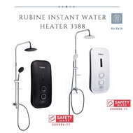 [Rain Shower Heater] Best Seller Rubine Bow DC Pump Instant Water Heater 3388 Rain Shower Set 3 way shower