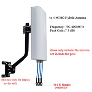 4x4 MIMO HYBRID ANTENNA 4G/ 5G/ WiFi PHANTOM X ANTENNA 700-4000MHz for WiFi6 Router with more or les